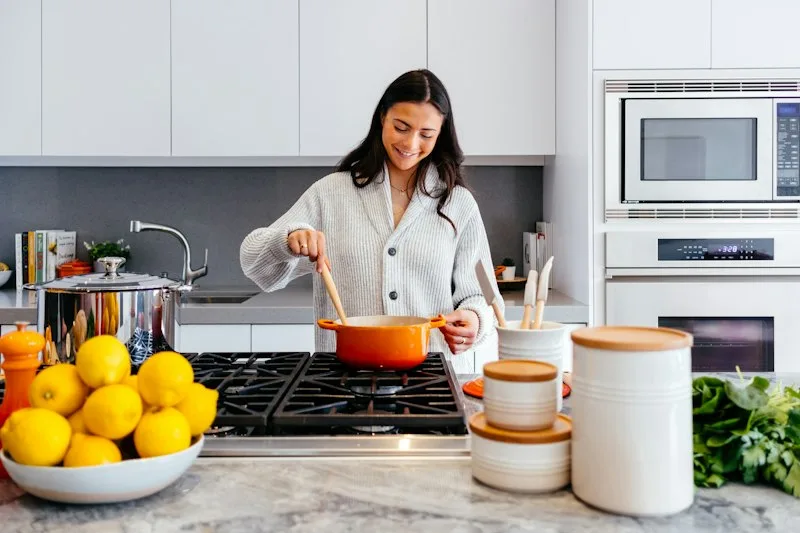 Modern clean kitchen appliances in Frisco TX